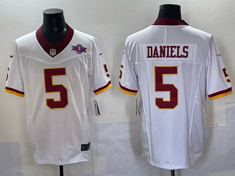 Men Washington Redskins 5 Daniels white Nike Limited NFL Jersey 005